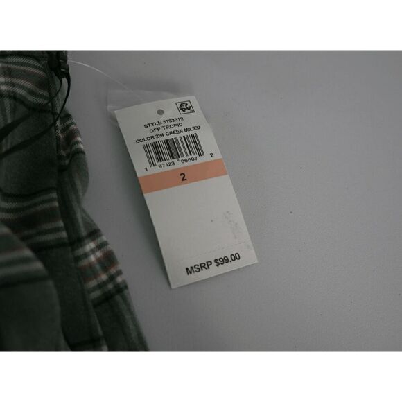 1.STATE Women's Summer Plaid Pleated Rolled-Cuff Shorts 2 - Picture 4 of 10